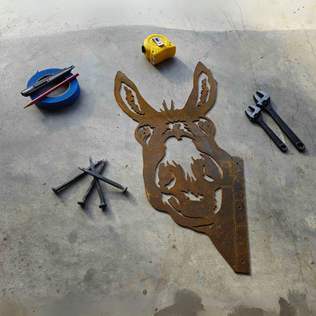 Peeking Donkey - Rusty Deer