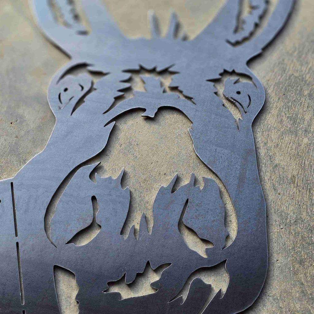Peeking Donkey - Rusty Deer