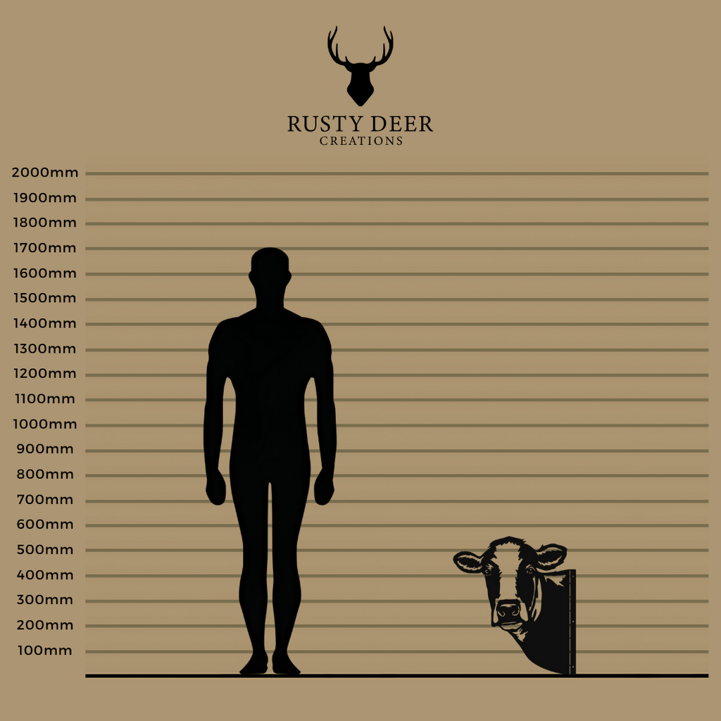 Peeking Cows - Rusty Deer