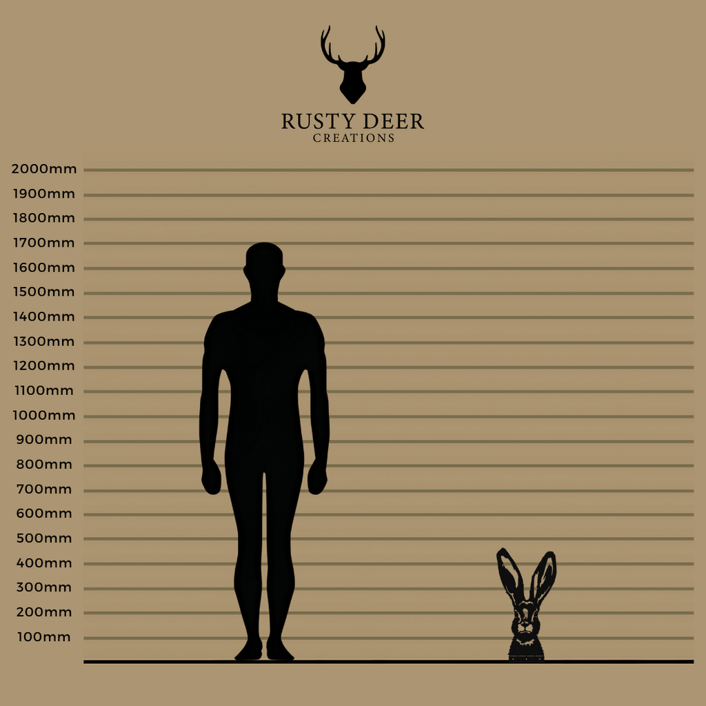Peeking Hare - Rusty Deer
