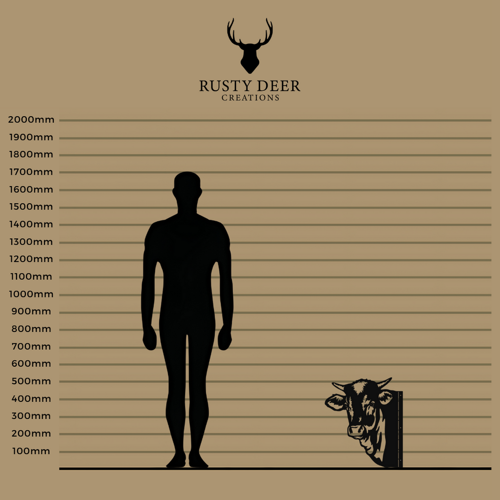Peeking Cows - Rusty Deer