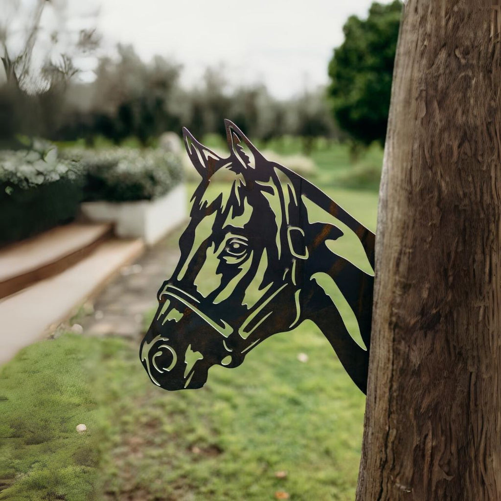 Peeking Horse - Rusty Deer