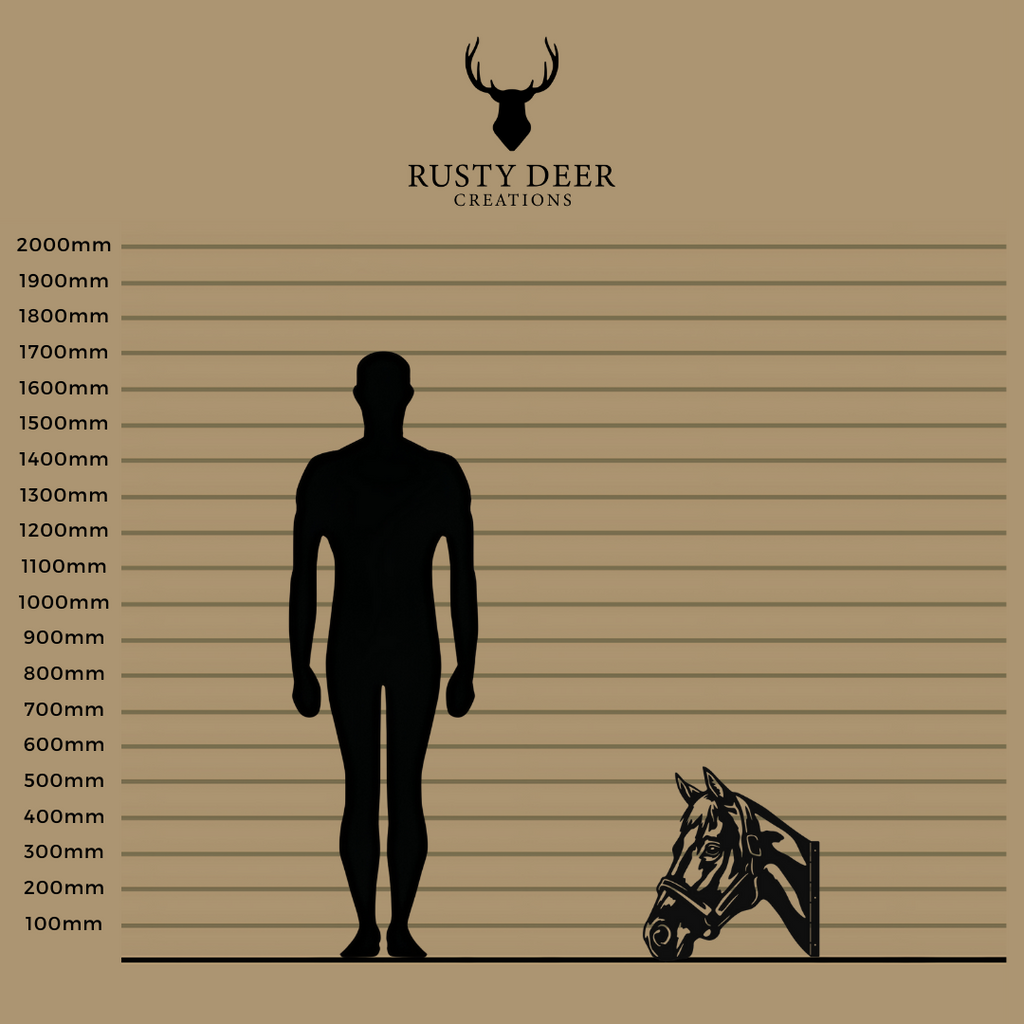 Peeking Horse - Rusty Deer