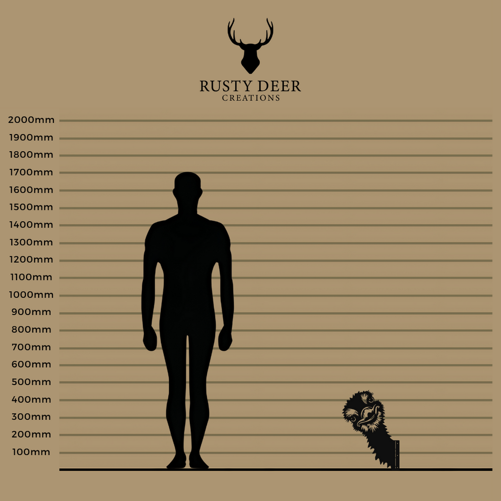 Peeking Ostrich - Rusty Deer