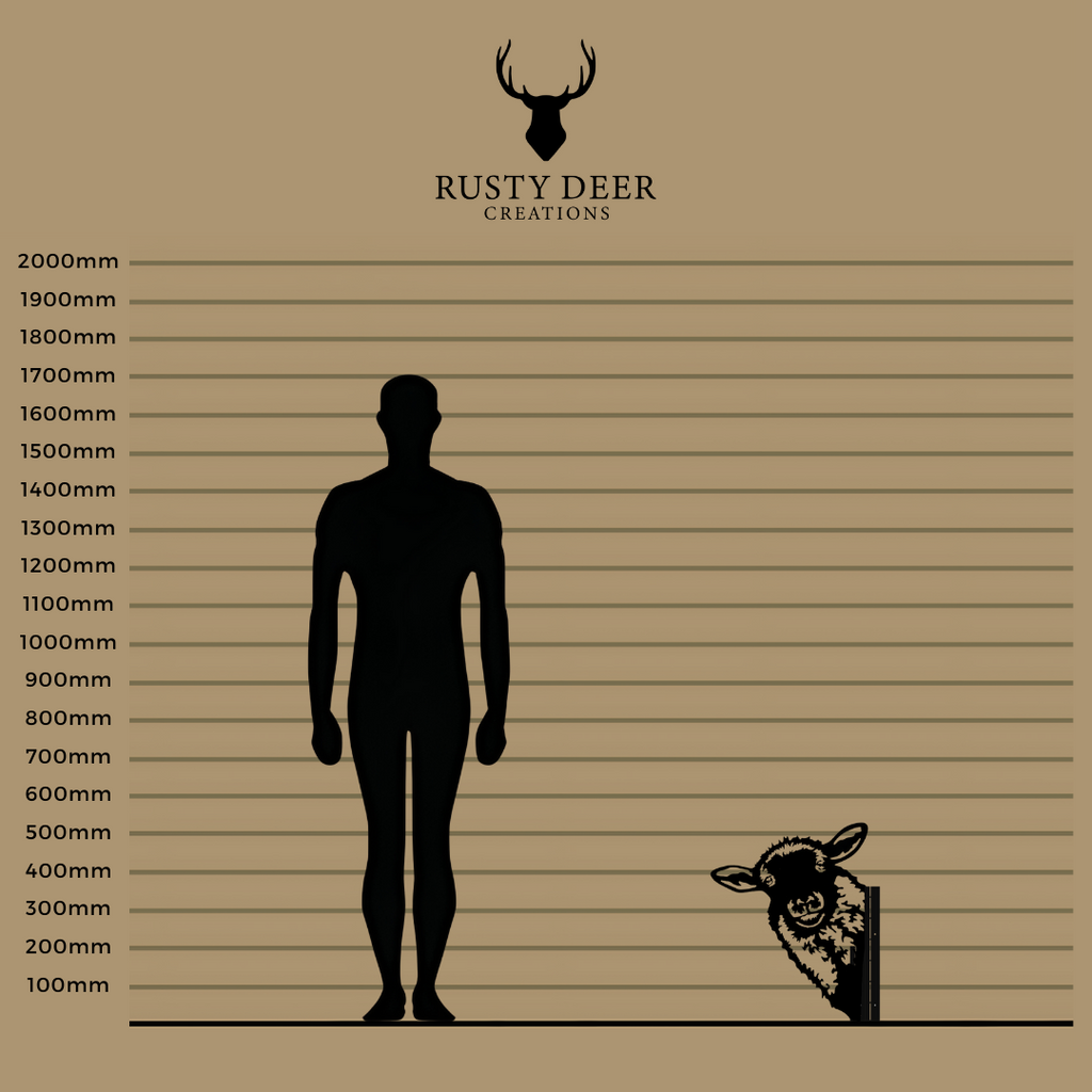 Peeking Sheep - Rusty Deer