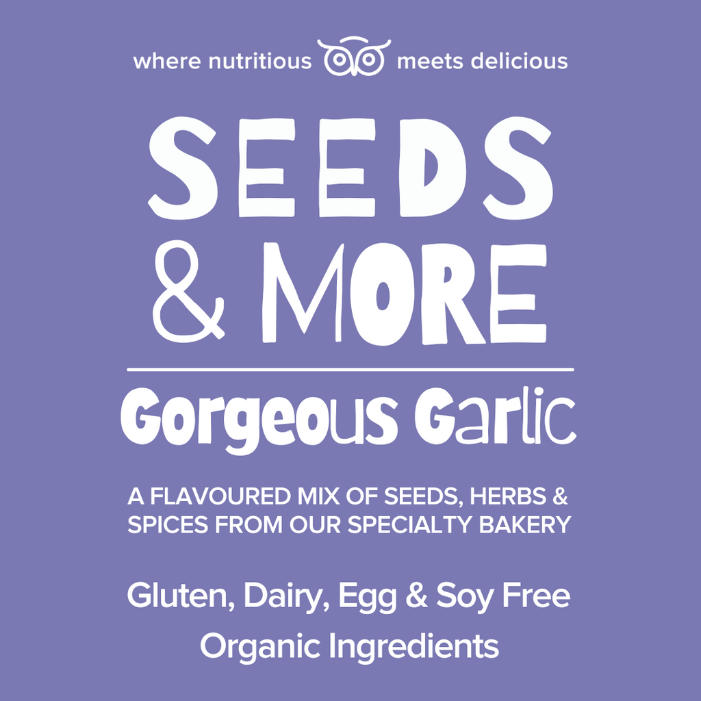 Wisefoods | Seeds & More - Gorgeous Garlic - Label