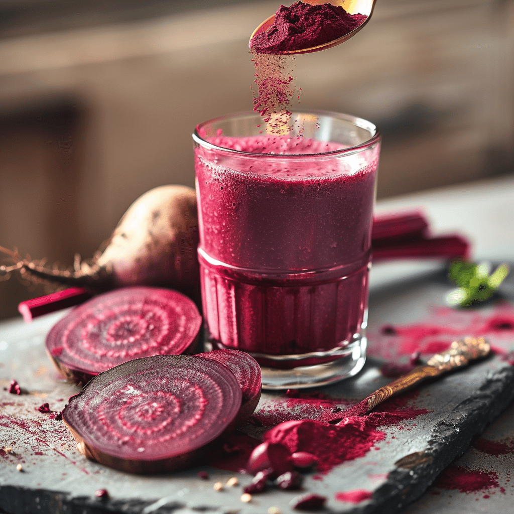 SpiceBloom Top Grade Polish Beetroot Powder – deep vibrant red colour, smooth fine texture, pure and natural, ideal for smoothies, lattes, baking, and natural food colouring