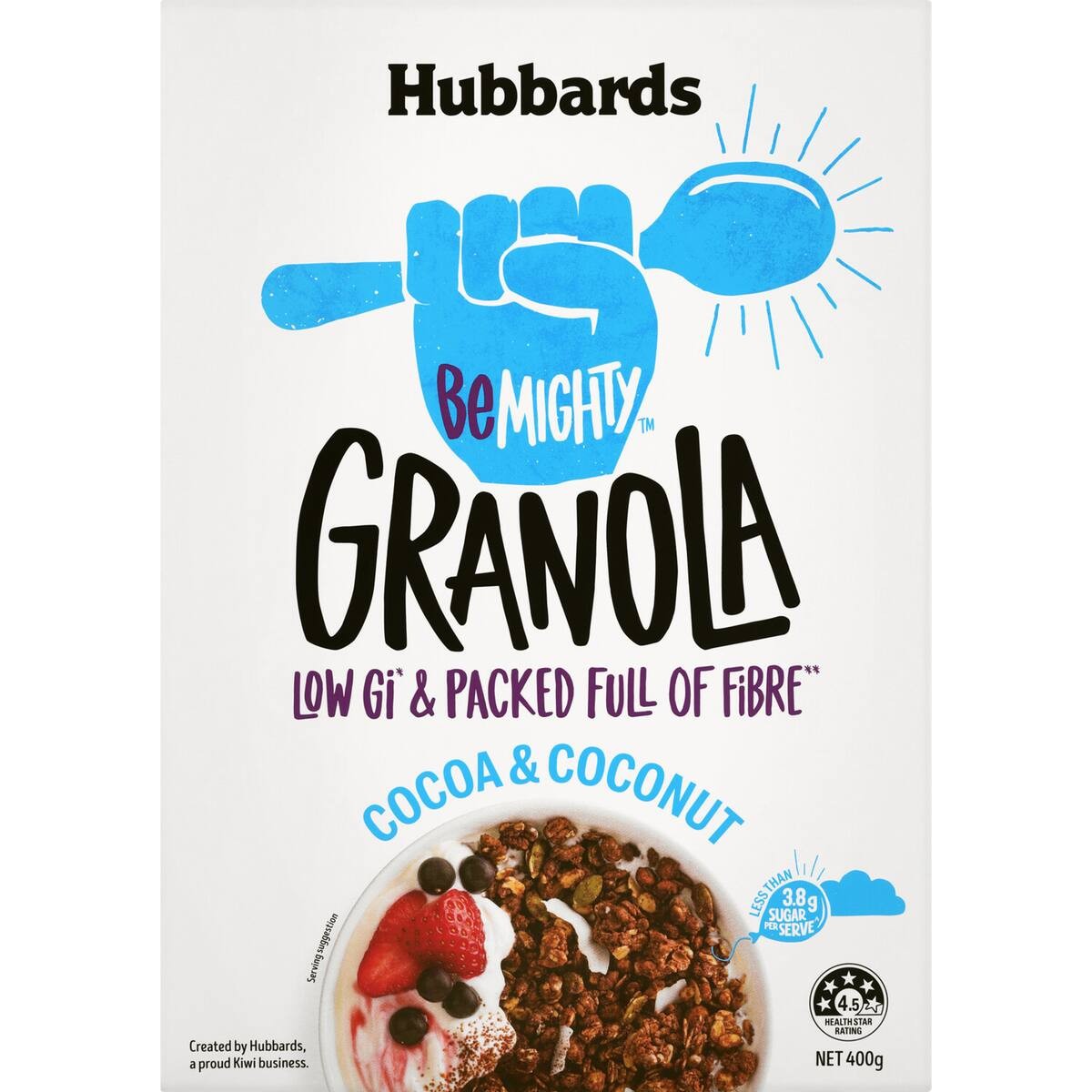 Hubbardas Hubbards Be Mighty Granola Cocoa & Coconut 400g