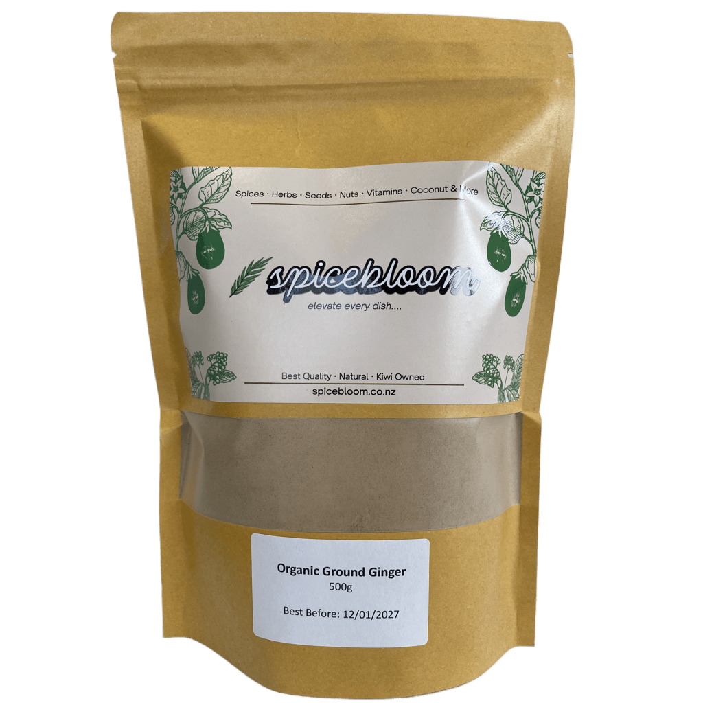 Organic Ginger Ground (Powder) – 100g, 500g, 1kg, 3kg | SpiceBloom - Spice Bloom