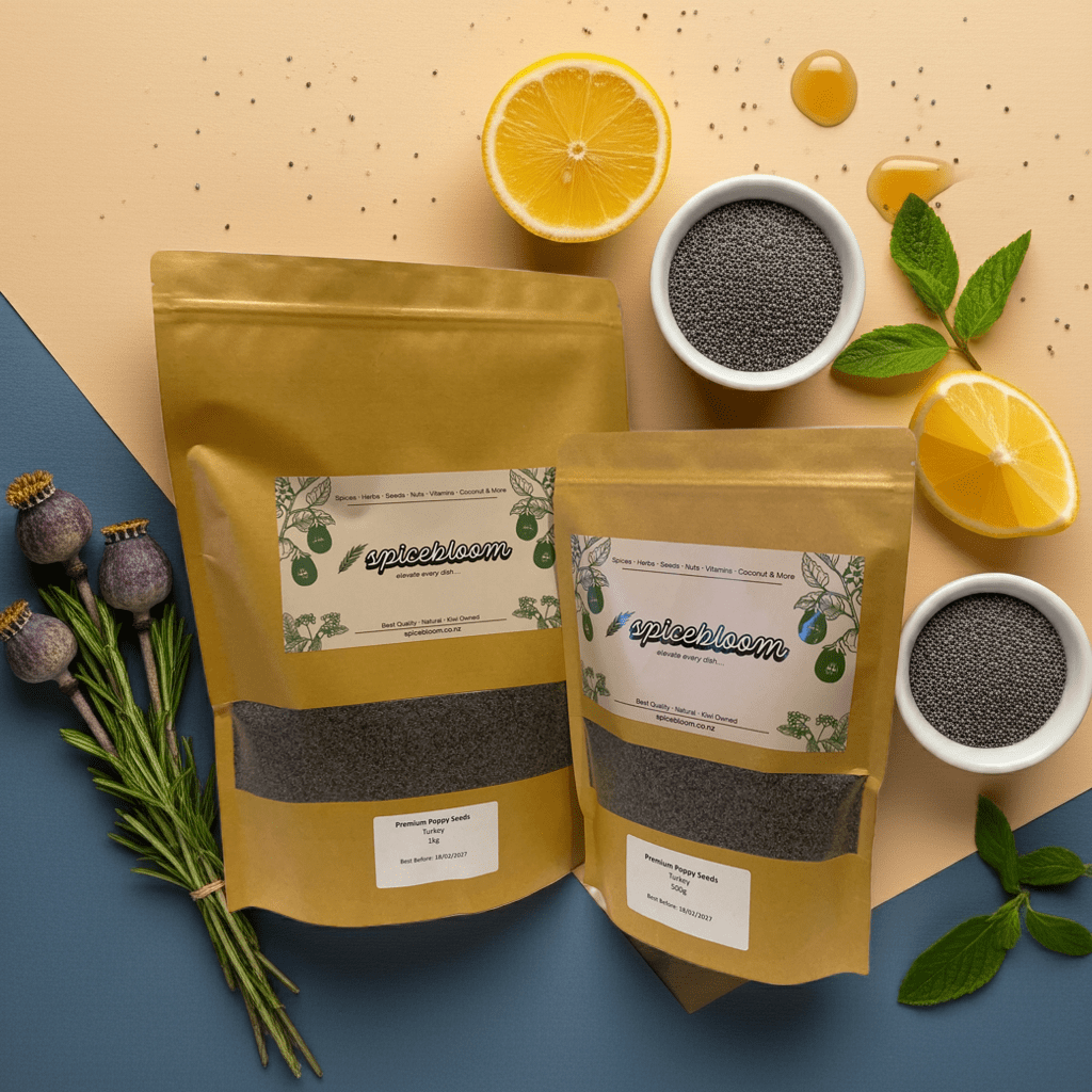 Premium Poppy Seeds | 100g, 500g, 1kg, 4kg | SpiceBloom NZ - Spice Bloom
