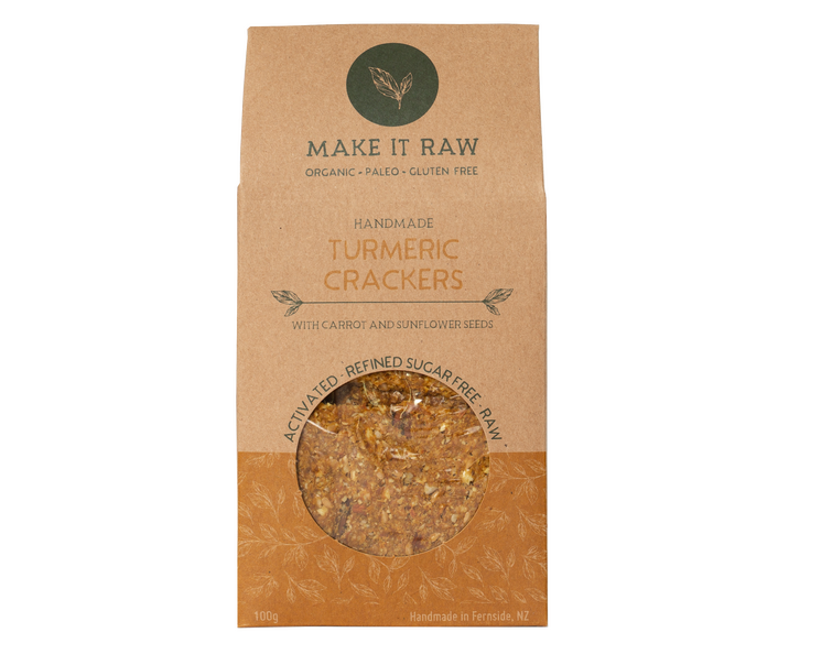 Turmeric and Carrot Crackers are gluten free, paleo and keto. Perfect for a nutritious snack or light meal. A yummy gluten and dairy free savoury snack.